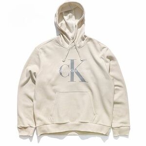 Calvin Klein Men's Cream Hoodie